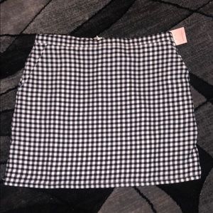 Checked skirt